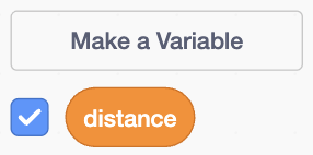 Step 10 - distance variable